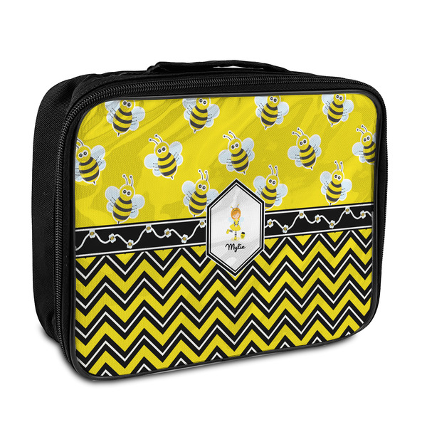 Custom Buzzing Bee Insulated Lunch Bag (Personalized)