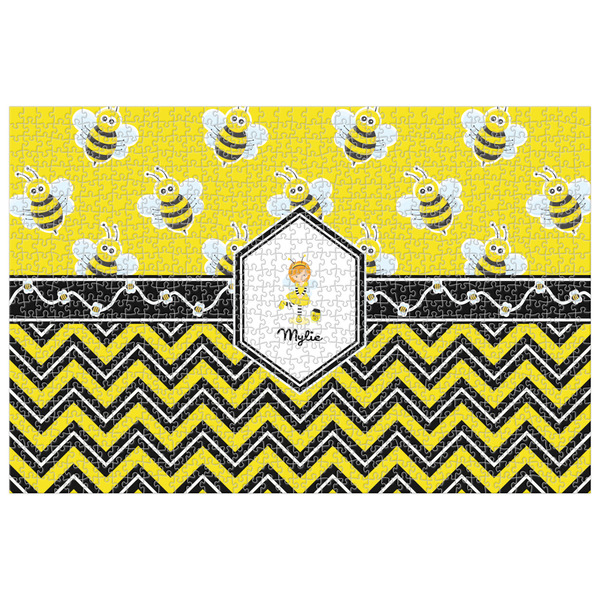 Custom Buzzing Bee Jigsaw Puzzle - 1000-piece (Personalized)