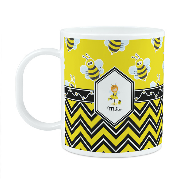 Custom Buzzing Bee Plastic Kids Mug (Personalized)