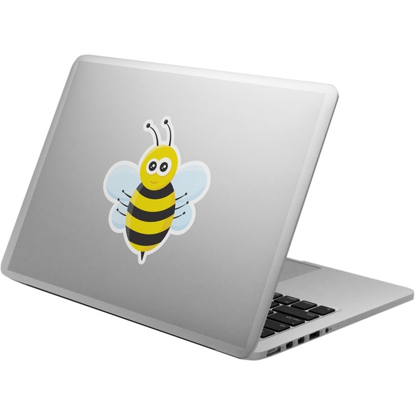 Custom Buzzing Bee Laptop Decal