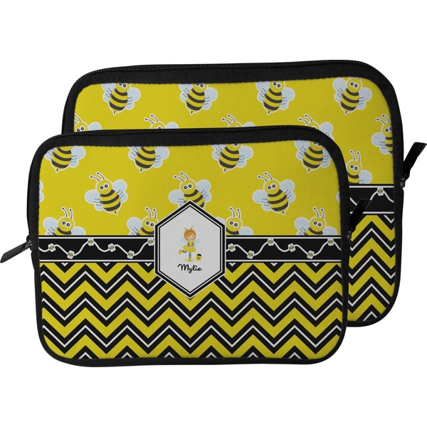 Buzzing Bee Laptop Sleeve (Size Comparison)