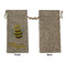 Buzzing Bee Large Burlap Gift Bags - Front Approval