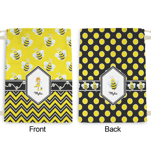 Buzzing Bee Large Laundry Bag - Front & Back View