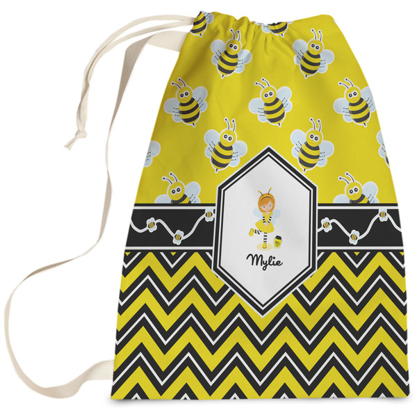 Custom Buzzing Bee Laundry Bag - Large (Personalized)