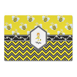 Buzzing Bee Large Rectangle Car Magnet (Personalized)