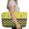Buzzing Bee Large Rope Tote Bag - In Context View