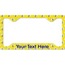 Buzzing Bee License Plate Frame - Style C (Personalized)