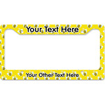 Buzzing Bee License Plate Frame - Style B (Personalized)