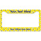 Buzzing Bee License Plate Frame Wide