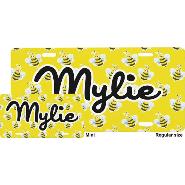 Buzzing Bee License Plate (Sizes)