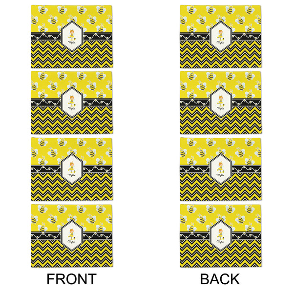 Buzzing Bee Linen Placemat - APPROVAL Set of 4 (double sided)