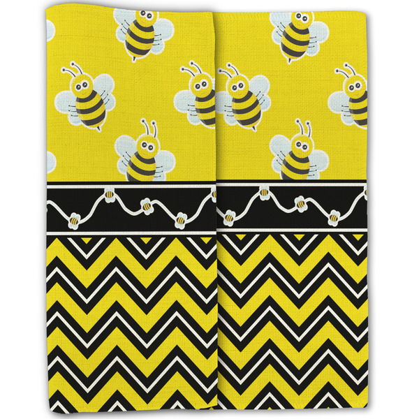 Buzzing Bee Linen Placemat - Folded Half (double sided)