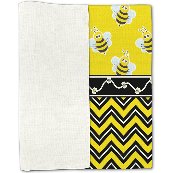 Buzzing Bee Linen Placemat - Folded Half