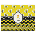 Buzzing Bee Single-Sided Linen Placemat - Single w/ Name or Text