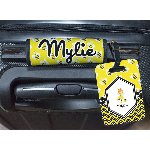 Buzzing Bee Luggage Wrap & Tag