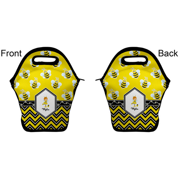 Buzzing Bee Lunch Bag - Front and Back