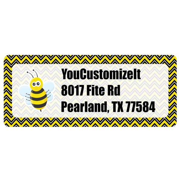 Custom Buzzing Bee Return Address Labels (Personalized)