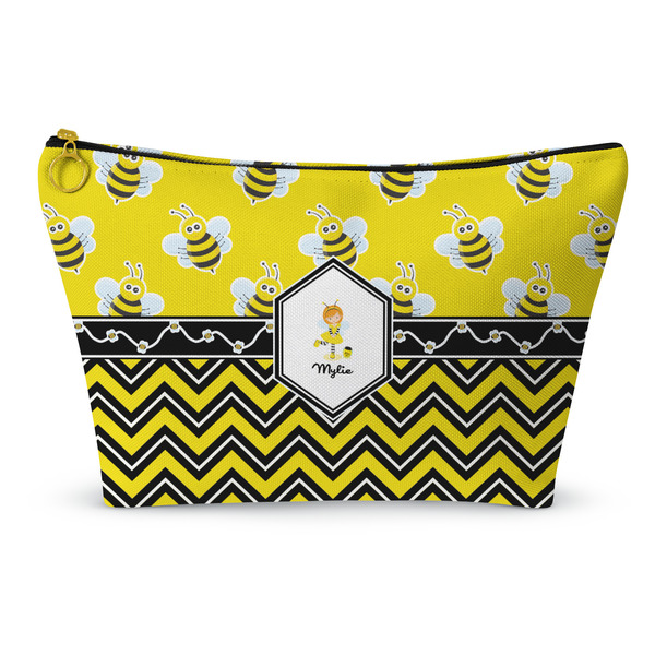Custom Buzzing Bee Makeup Bag - Small - 8.5"x4.5" (Personalized)