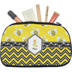 Buzzing Bee Makeup / Cosmetic Bag - Medium (Personalized)