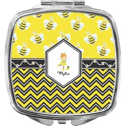Buzzing Bee Compact Makeup Mirror (Personalized)