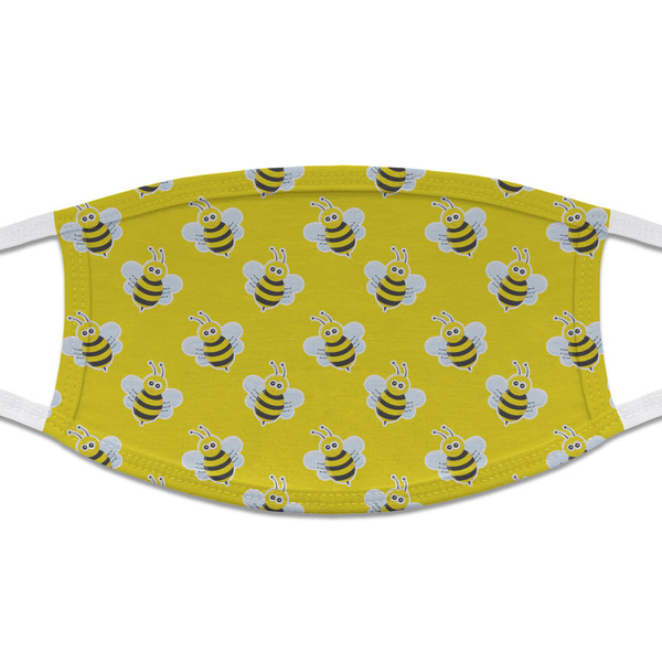Custom Buzzing Bee Cloth Face Mask (T-Shirt Fabric)