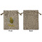 Buzzing Bee Medium Burlap Gift Bag - Front Approval