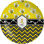 Buzzing Bee Melamine Plate (Personalized)