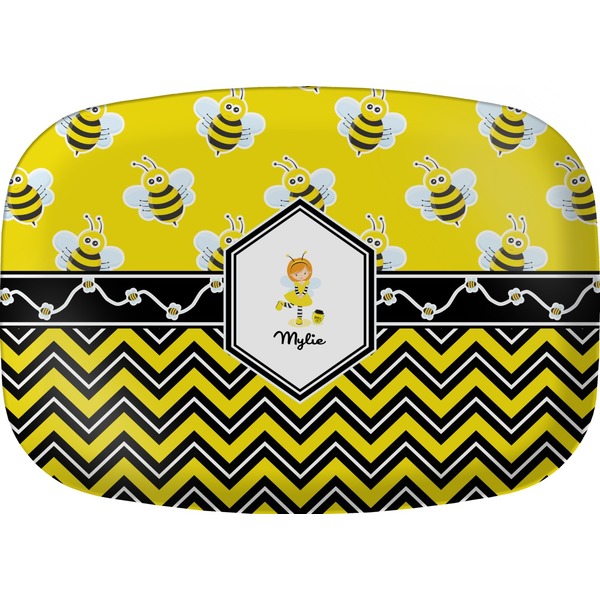 Custom Buzzing Bee Melamine Platter (Personalized)
