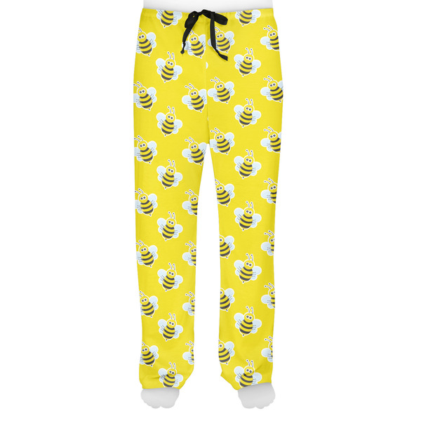 Buzzing Bee Men's Pjs Front - on model