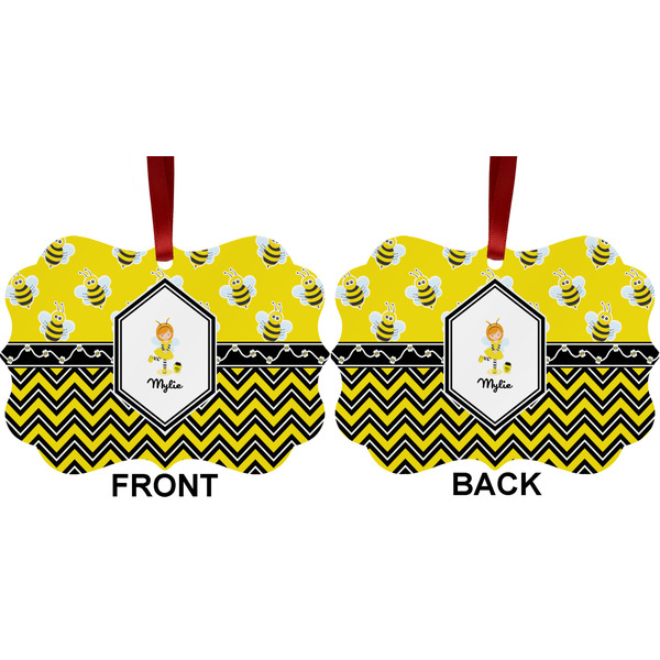 Buzzing Bee Metal Benilux Ornament - Front and Back (APPROVAL)