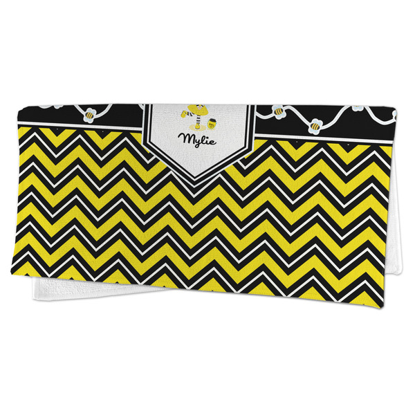 Buzzing Bee Microfiber Dish Rag - FOLDED (half)