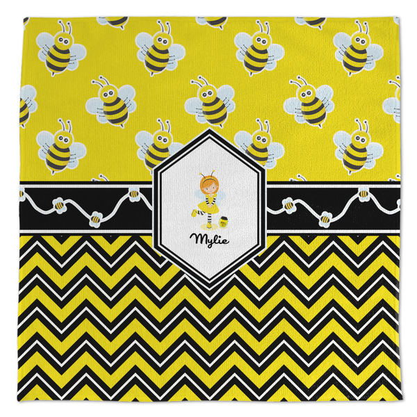 Custom Buzzing Bee Microfiber Dish Towel (Personalized)