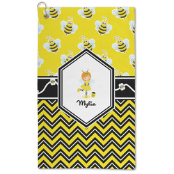 Buzzing Bee Microfiber Golf Towel - Large (Personalized)