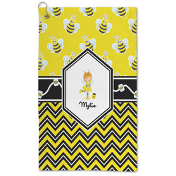 Buzzing Bee Microfiber Golf Towel - Large (Personalized)