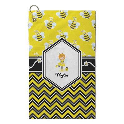 Buzzing Bee Microfiber Golf Towel - Small (Personalized)
