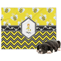 Buzzing Bee Dog Blanket (Personalized)