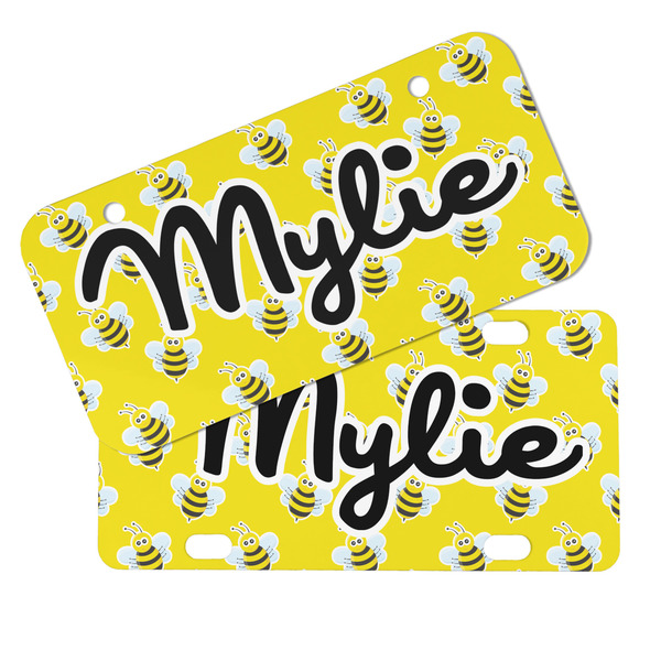 Buzzing Bee Mini License Plates - MAIN (4 and 2 Holes)
