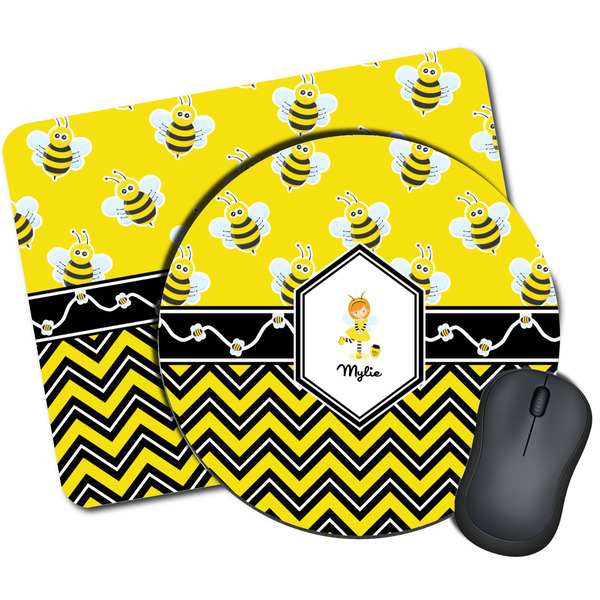 Custom Buzzing Bee Mouse Pad (Personalized)