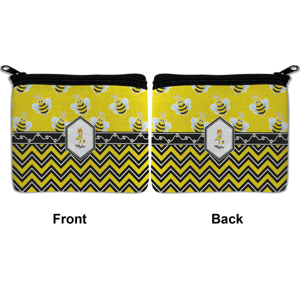 Buzzing Bee Neoprene Coin Purse - Front & Back (APPROVAL)