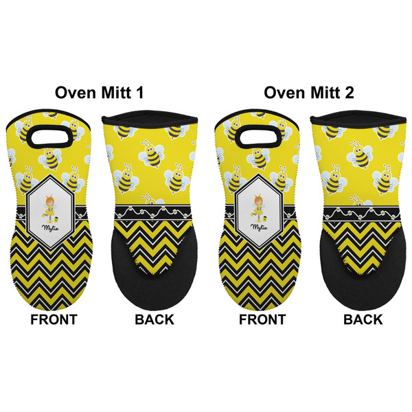 Buzzing Bee Neoprene Oven Mitt - Set of 2 - Approval