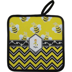 Buzzing Bee Pot Holder w/ Name or Text