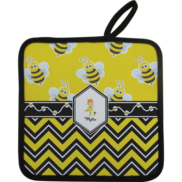 Custom Buzzing Bee Pot Holder w/ Name or Text