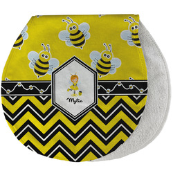 Buzzing Bee Burp Pad - Velour w/ Name or Text