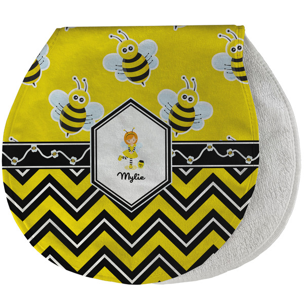 Custom Buzzing Bee Burp Pad - Velour w/ Name or Text