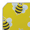 Buzzing Bee Octagon Placemat - Single front (DETAIL)