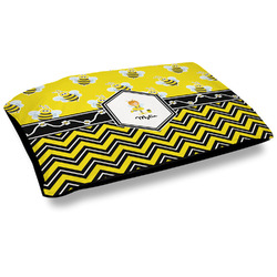 Buzzing Bee Outdoor Dog Bed - Large (Personalized)