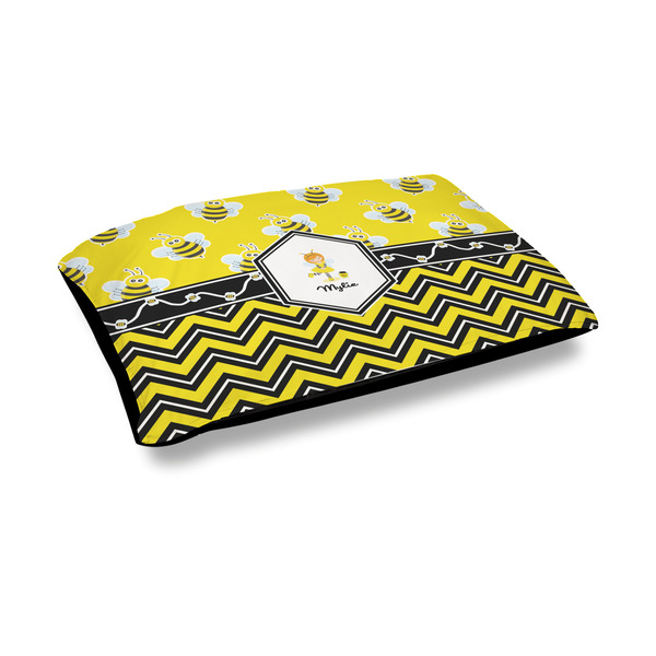 Custom Buzzing Bee Outdoor Dog Bed - Medium (Personalized)