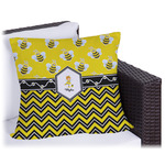 Buzzing Bee Outdoor Pillow - 20" (Personalized)