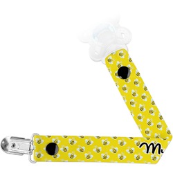 Buzzing Bee Pacifier Clip (Personalized)