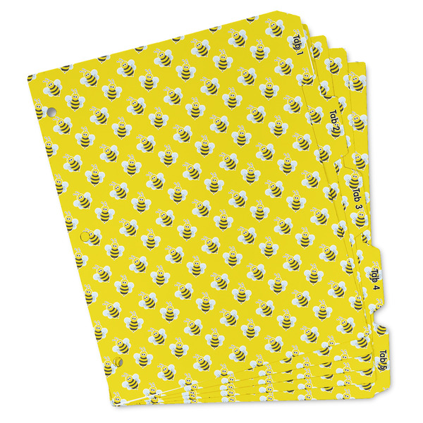 Custom Buzzing Bee Binder Tab Divider - Set of 5 (Personalized)